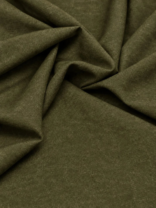 Crown Wool Unstitched - Olive Green