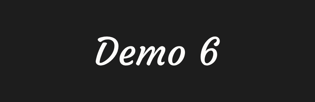 Demo Blog 6