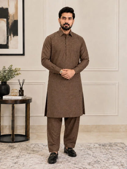 Crown Wool Unstitched - Brown