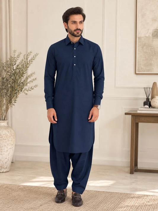 Wash n Wear Unstitched - Dark Navy Blue