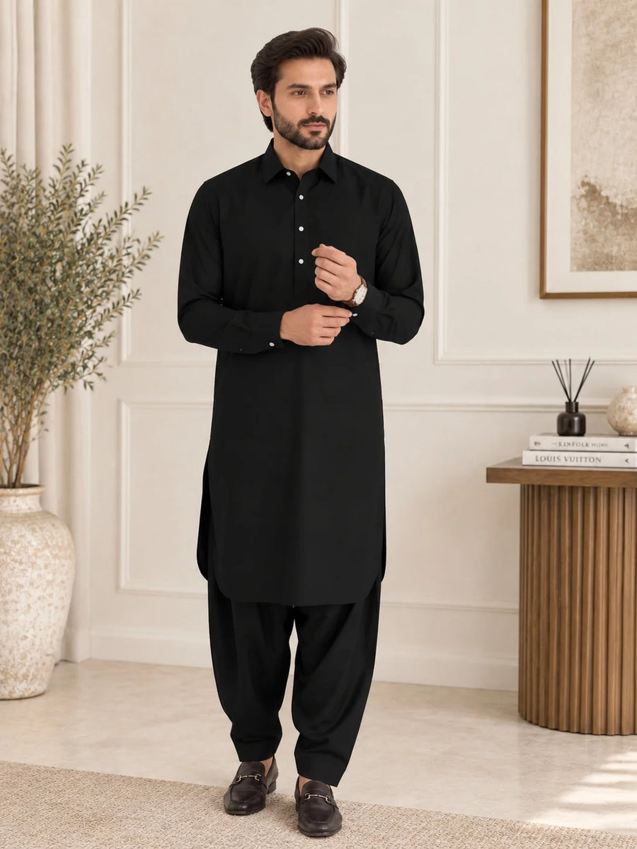Summer Wash n Wear Unstitched - Jet Black