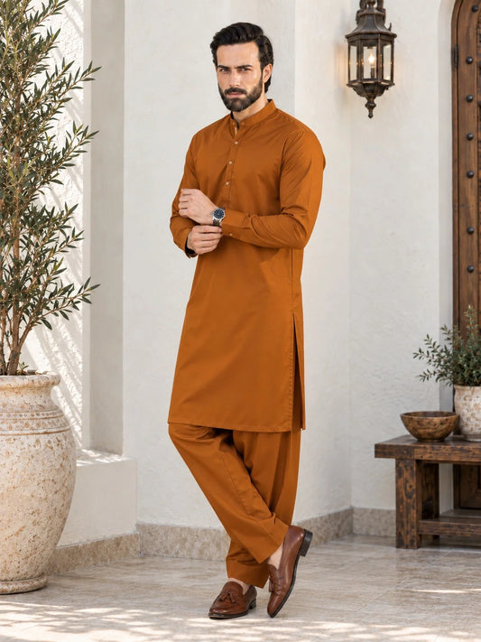 Wash n Wear Unstitched - Mustard