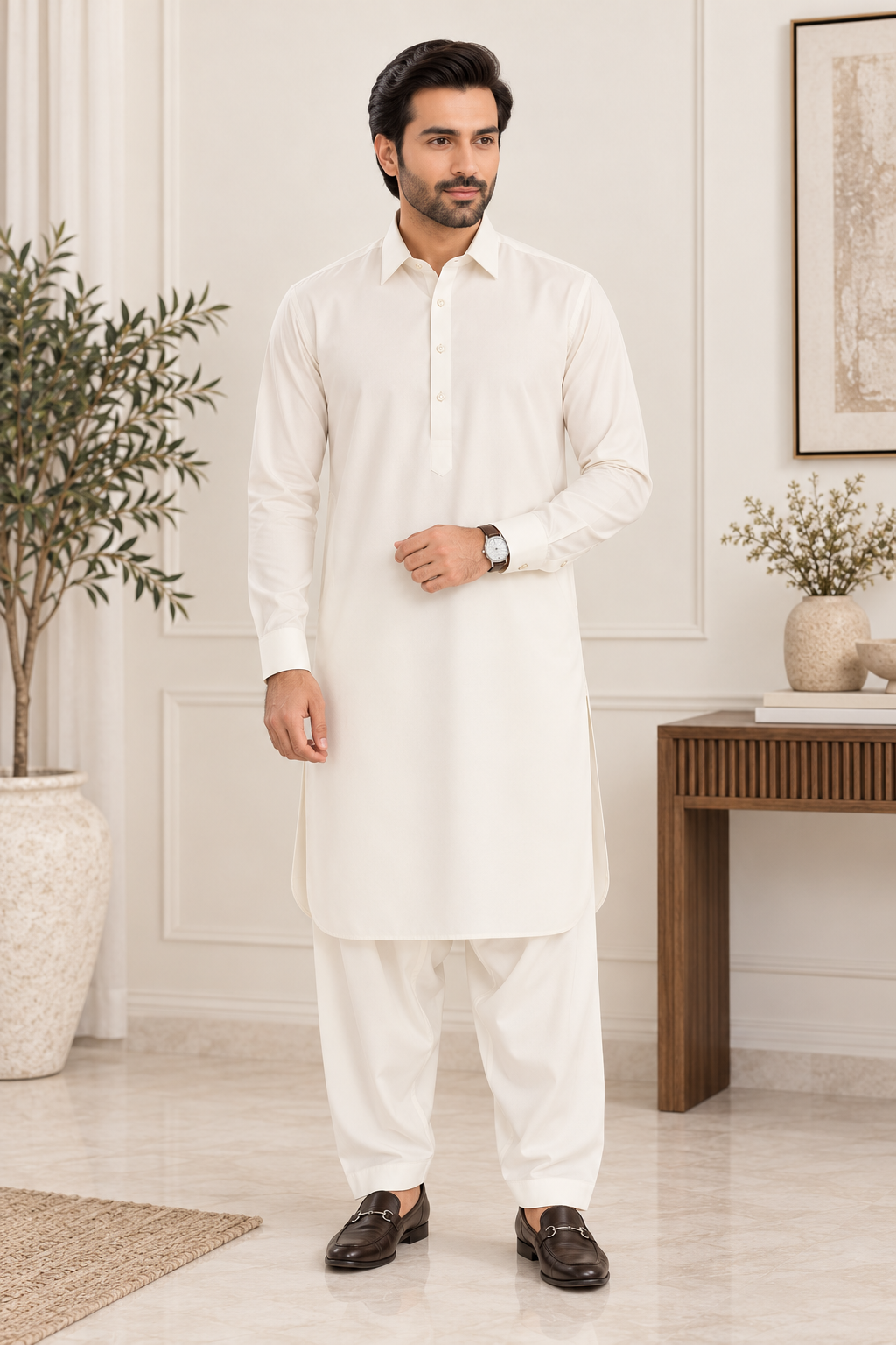 Summer Wash n Wear Unstitched - Off-White